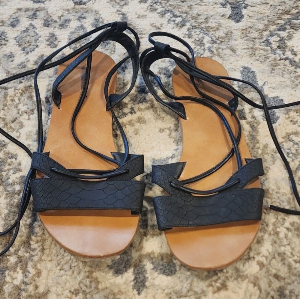 Black Strappy Sandals